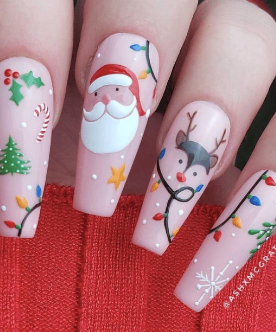 Christmas Nail Designs Long