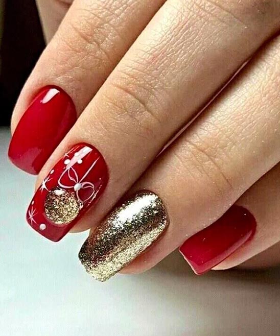 Christmas Nail Designs Red
