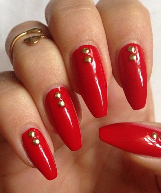 Christmas Nail Designs Red and Silver