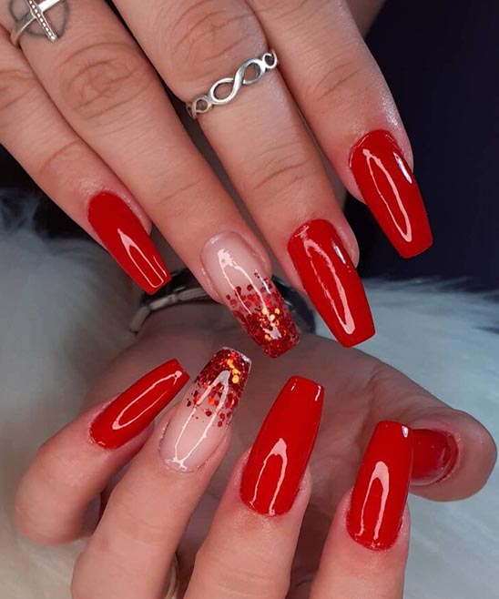 Christmas Nail Designs Red and White