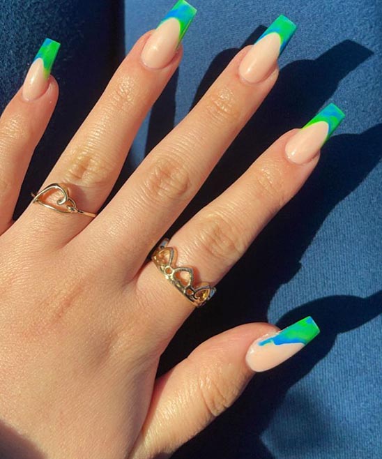 Christmas Nail French Tip