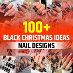 Christmas Nail Ideas Black