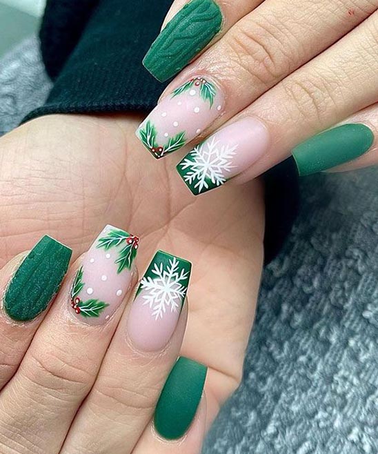 Christmas Nail Ideas French Tip