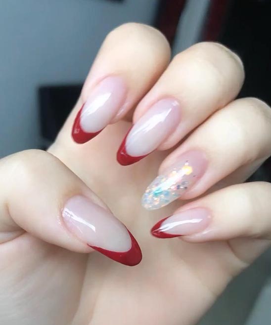 Christmas Nail Ideas French Tip
