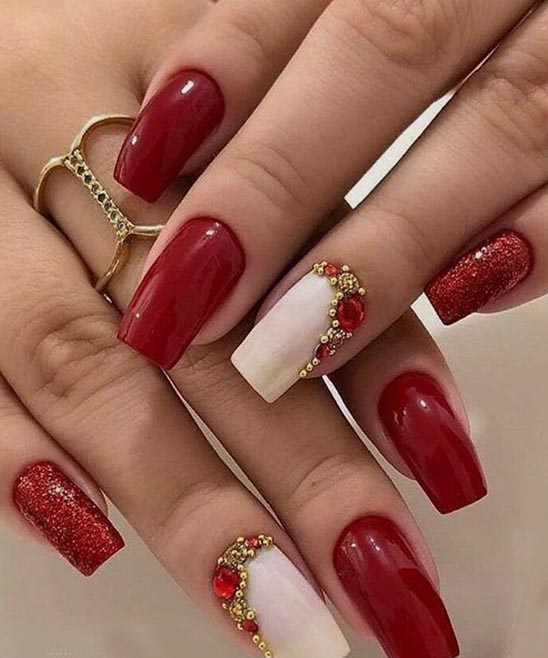 Christmas Nail Ideas Red and Green
