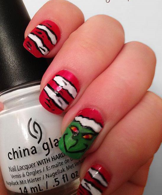 Christmas Nail Stickers Grinch