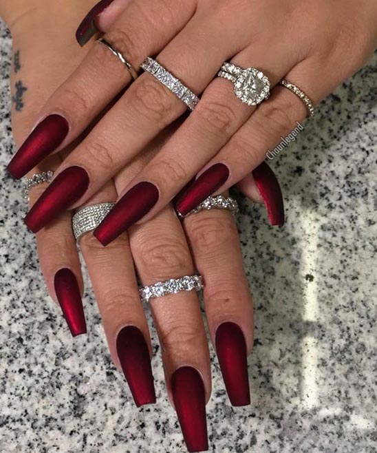 Christmas Nails Coffin Style