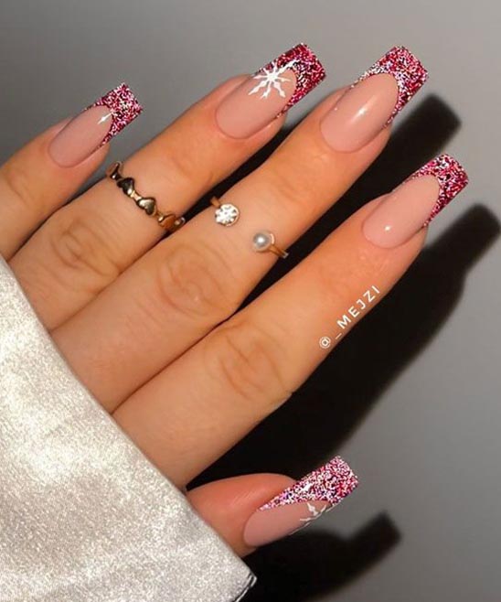 Christmas Nails French Style