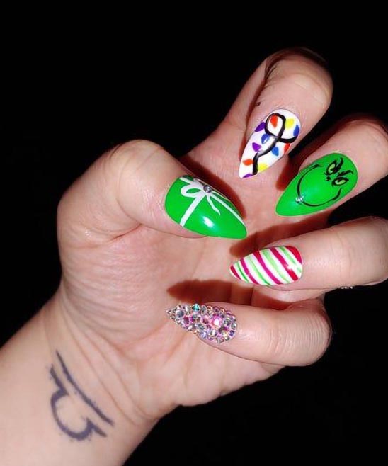 Christmas Nails Grinch