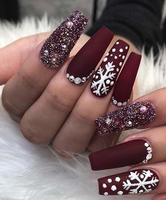 Christmas Nails Red and Green