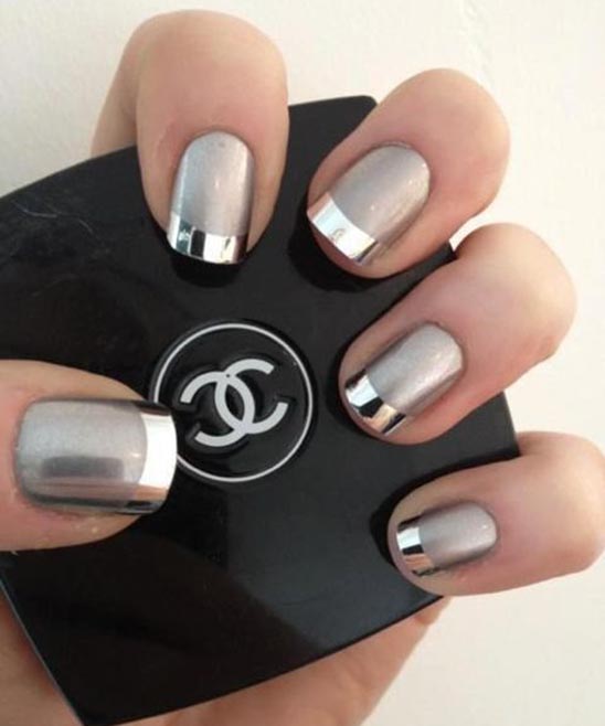 Christmas Nails With French Tip