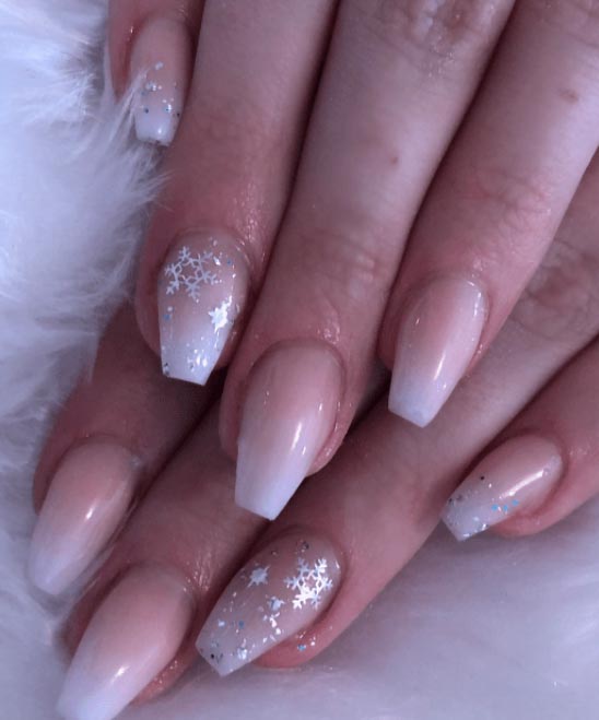 Christmas Ombre Dip Nails