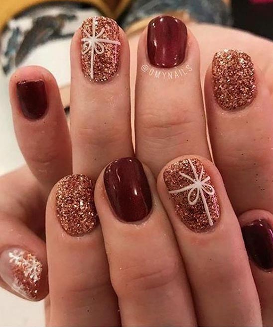 Christmas Ornament Nail Art