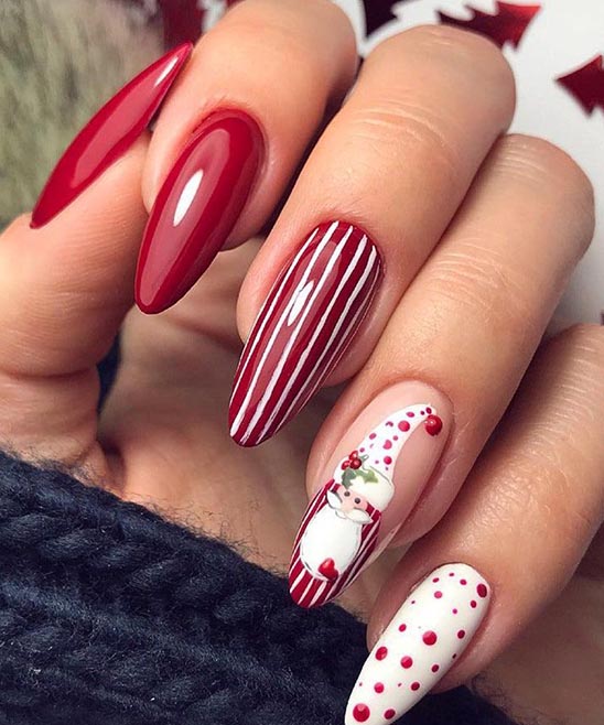 Christmas Reindeer Nail Art