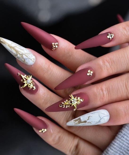 50 Christmas Stiletto Nails 2024 Tailoringinhindi 3119