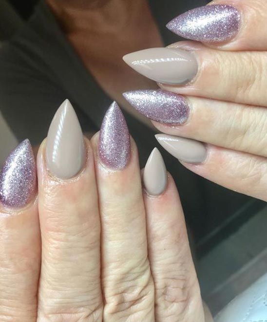 Christmas Themed Stiletto Nails