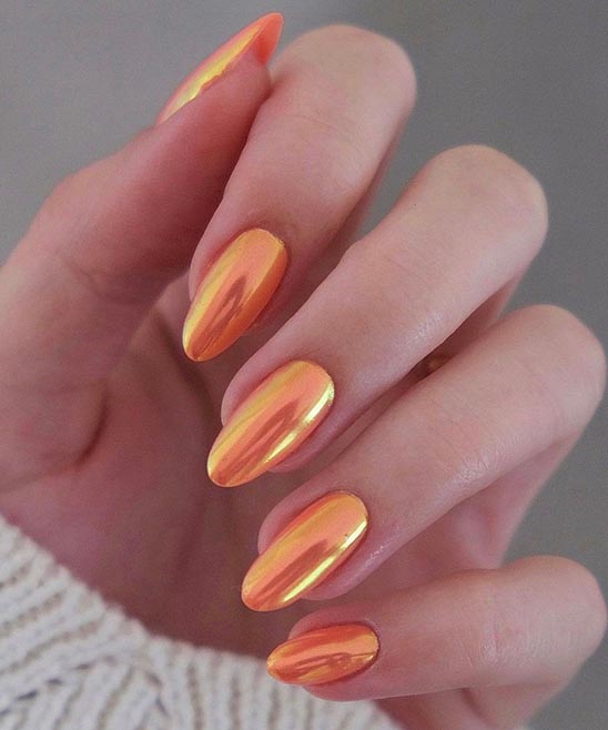 Chrome Nails for Fall