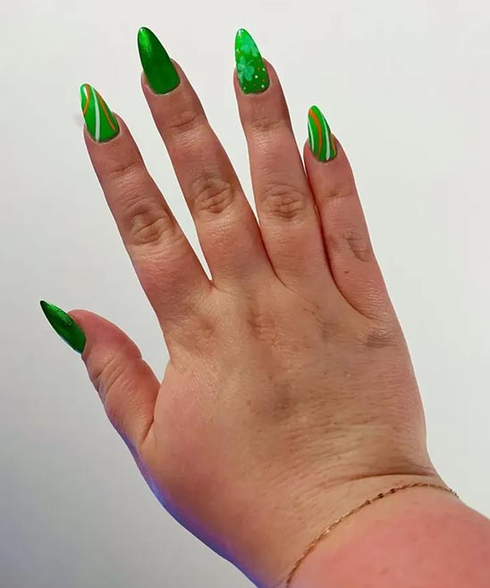 Classy St Patrick's Day Nails