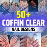 Clear Coffin Nail Designs