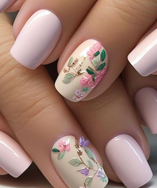 Clear Flower Nail Designs