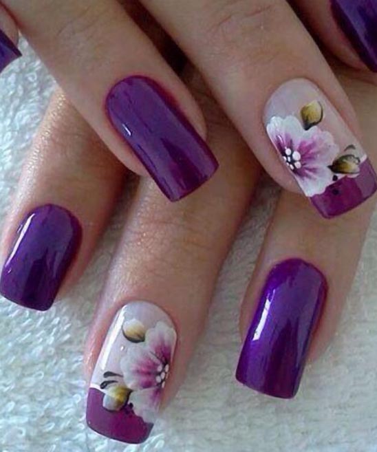 Clear Flower Nails