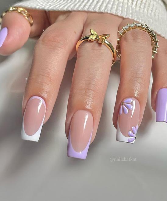 Coffin Acrylic Nails Spring Colors