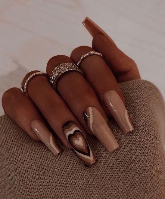 Coffin Black and Gold Nail Designs