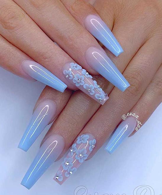 Coffin Fall Nail Designs