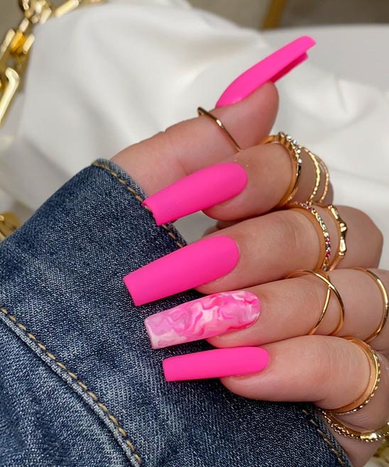 50 Coffin Pink Nail Designs 2024 Tailoringinhindi 2694