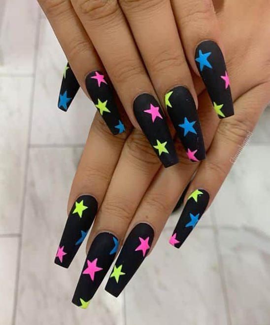 Coffin Nail Designs Medium Length