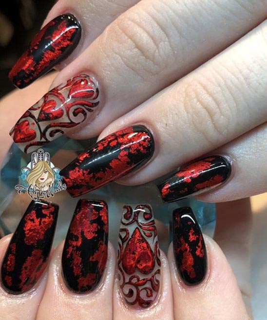 Coffin Nail Designs for Winter