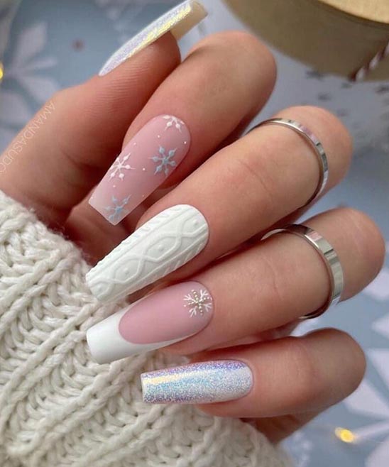 Coffin Nail Designs for Winter