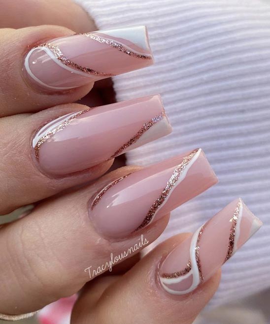 Coffin Nail Shape Designs