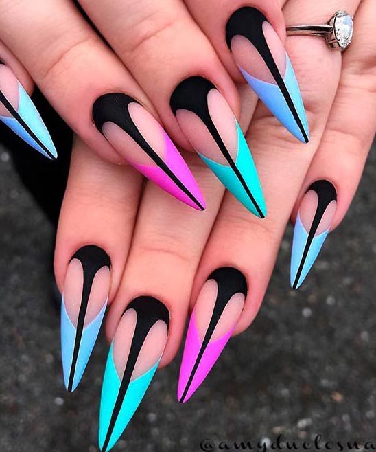Coffin Nails Designs Black