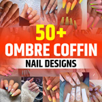Coffin Ombre Nail Designs