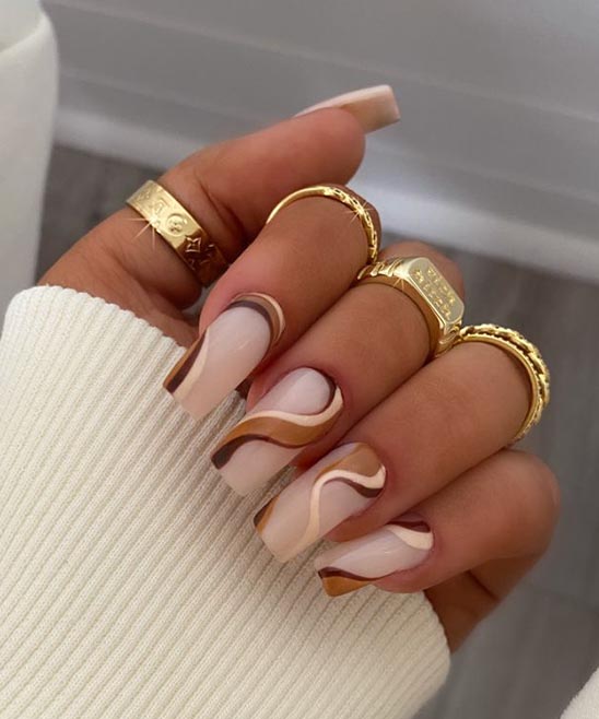 Coffin Pink Nail Designs