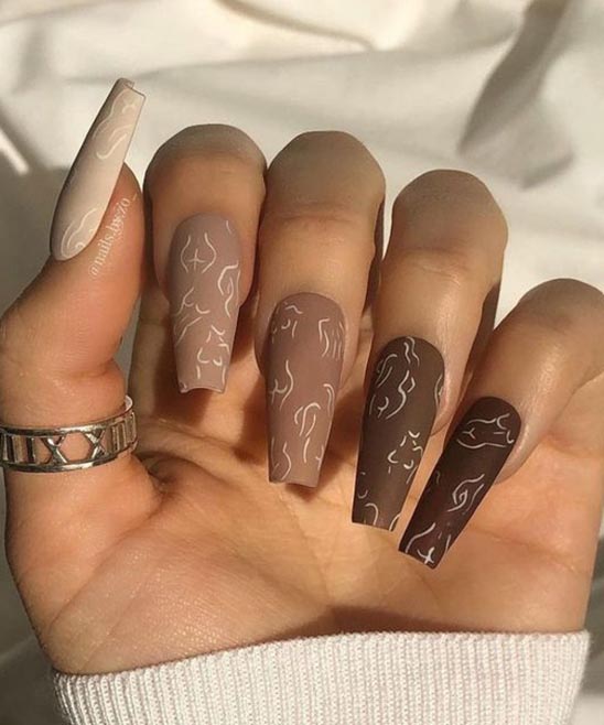 Coffin Royal Blue Nail Designs