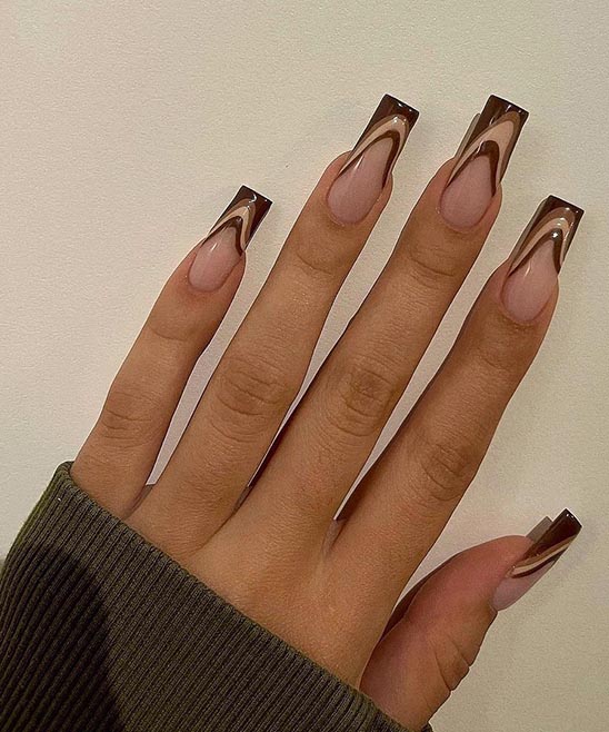 Coffin Shape Nail Designs
