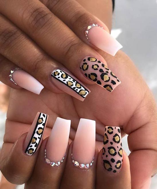 Coffin Shape Nails Design