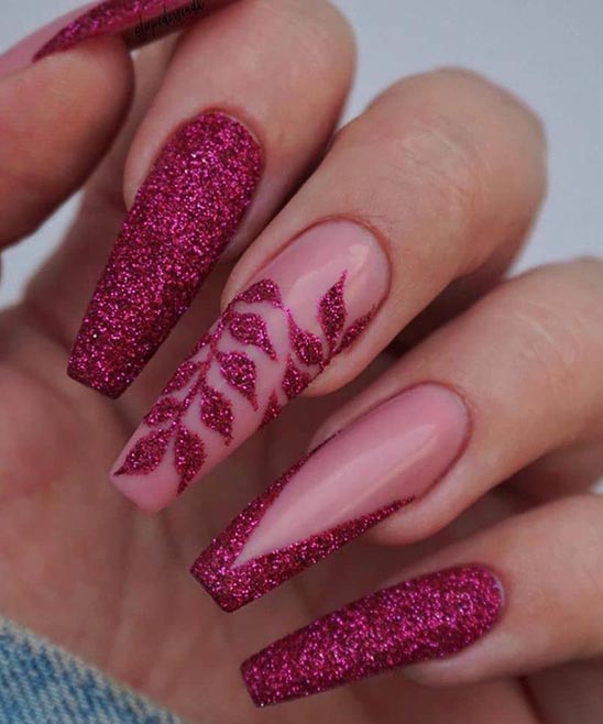 Coffin Shaped Acrylic Nails Designs