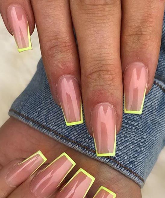 Coffin Shaped Gel Nail Designs