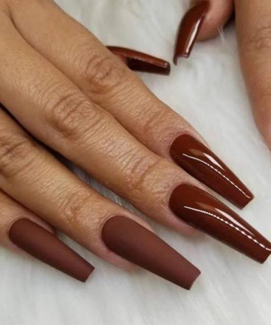 Coffin Shaped Halloween Nail Designs