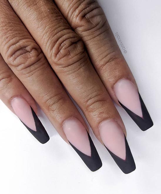 Coffin Shaped Nail Designs