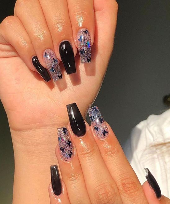 Coffin Shaped Nail Designs