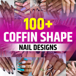 Coffin Shaped Nails Designs
