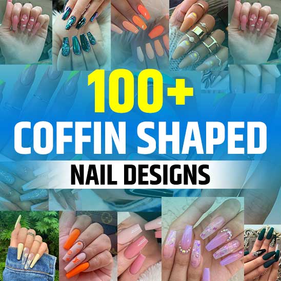 Coffin Shaped Nails Designs