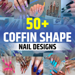 Coffin Shaped Nails Designs