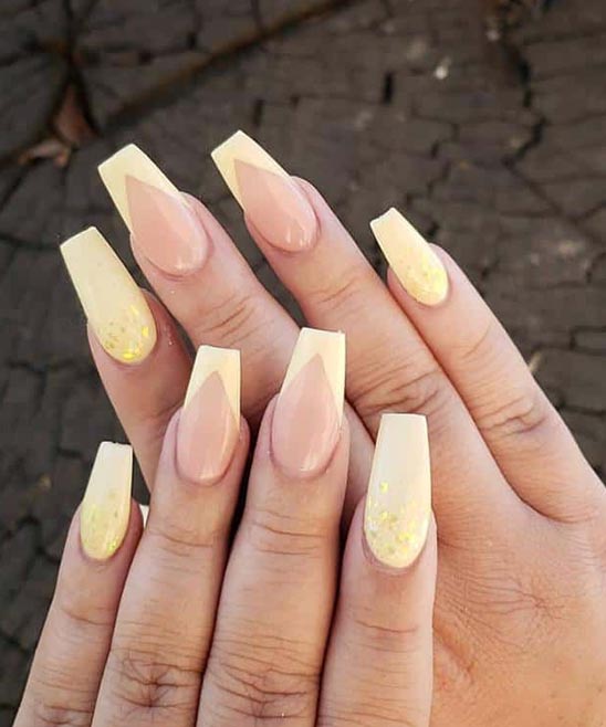 Coffin Shapped Nail Designs