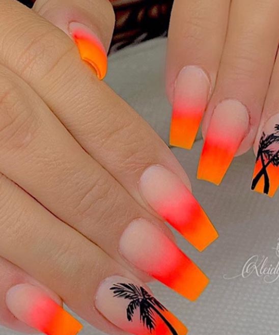Coffin Summer Nail Designs 2023
