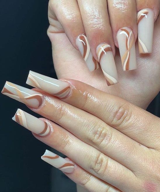 Coffin Unique Nail Designs